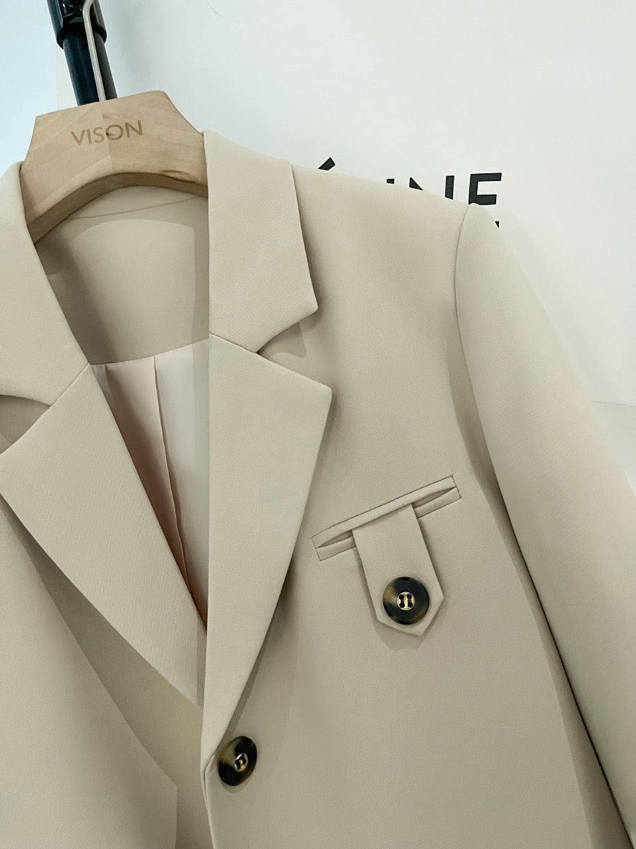 ASOS DESIGN skinny suit jacket with power shoulder in brown dogstooth | ASOS